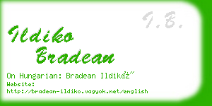 ildiko bradean business card